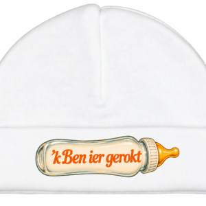 Babymuts "'k Ben ier gerokt"