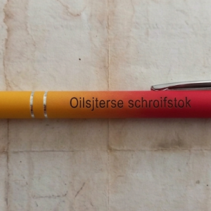 Metalen pen met touch-stylus "Oilsjterse schroifstok"