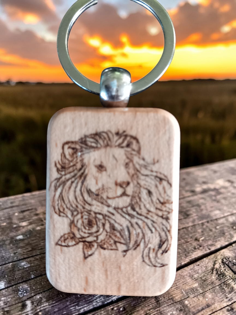 Sleutelhanger horoscoop handgebrand en gepersonaliseerd - Afbeelding 9