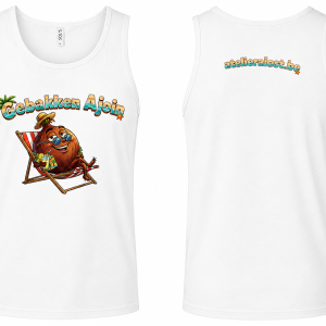Tank top unisex "Gebakken Ajoin" wit of zwart