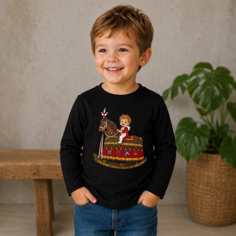 Longsleeve kind Ros Beiaard of Ros Balatum 6md-12jaar - Afbeelding 3