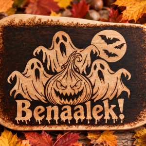 Pyrografie Halloween "Benaalek" 27x19cm
