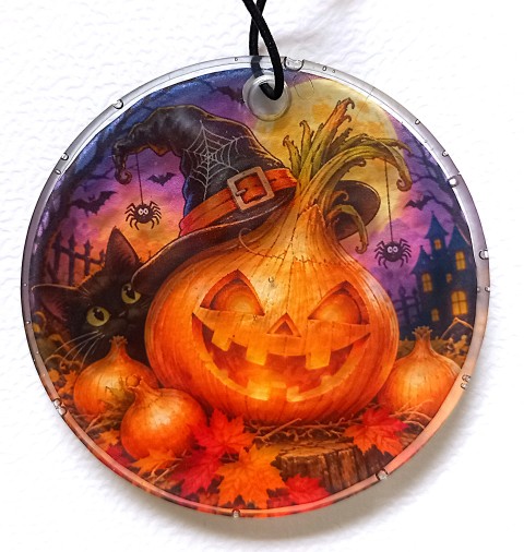 Epoxyschijf Halloween 6cm, doorschijnend PROMO 22/10 tem 1/11 - Afbeelding 3