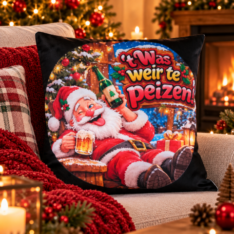 Kussensloop 45x45cm Zatte Kerstman