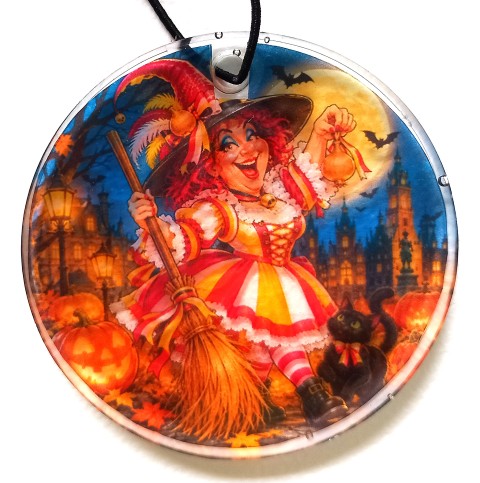 Epoxyschijf Halloween 6cm, doorschijnend PROMO 22/10 tem 1/11 - Afbeelding 6
